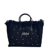 Borsa a mano SAINT BARTH COLETTE WOOL BRAID - Nero 01644I